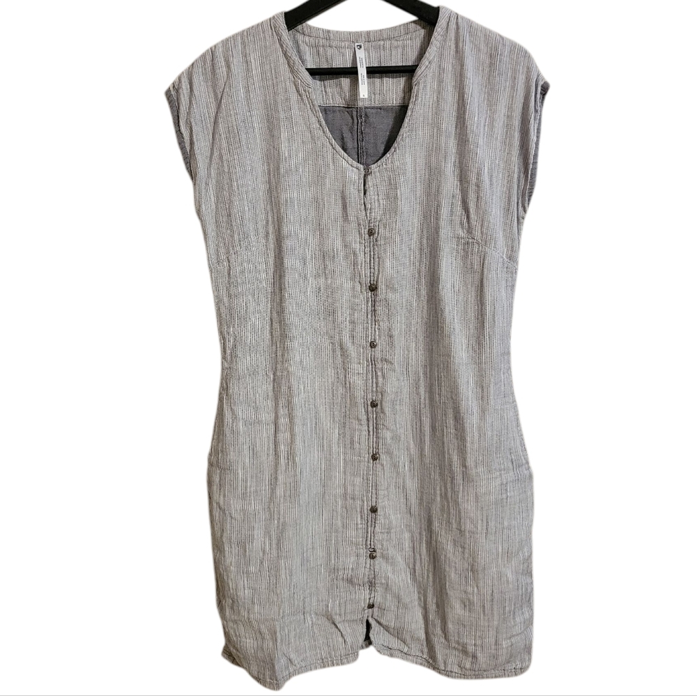 Kuhl Riviera Gray Button Front Dress